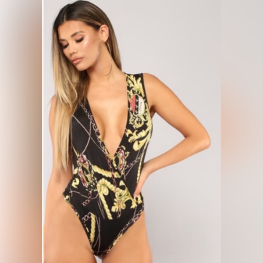 Wicked Ways Bodysuit -Black/Combo
Size: XL